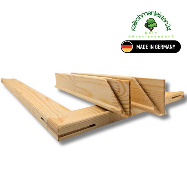 3er Set Keilrahmenleisten 18x45mm Premium – Bild 6